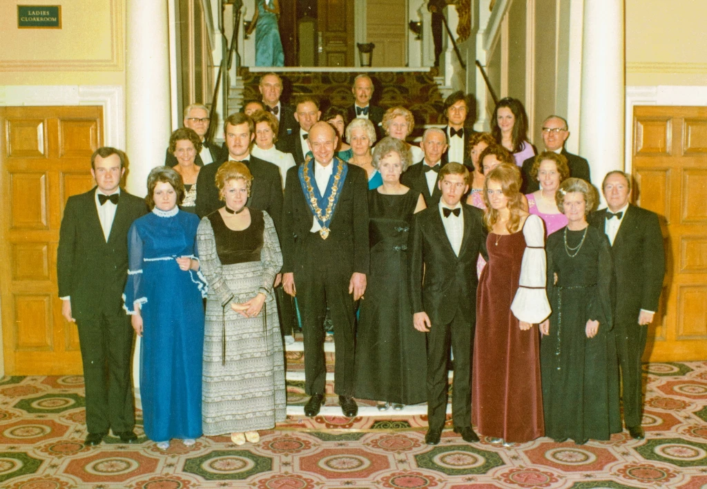 Derreck and his family at one of the many association dinners.